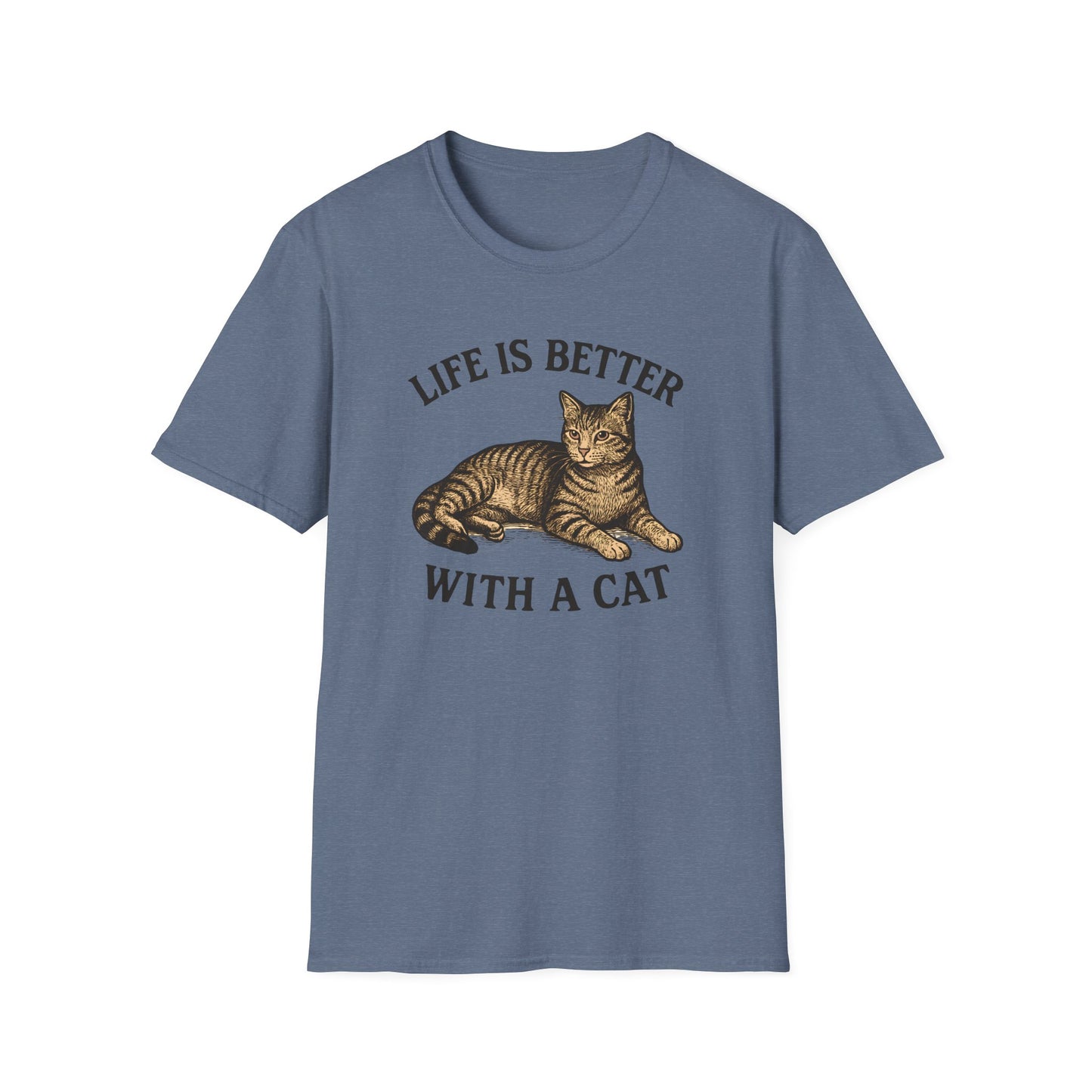 Cat With Slogan T-Shirt