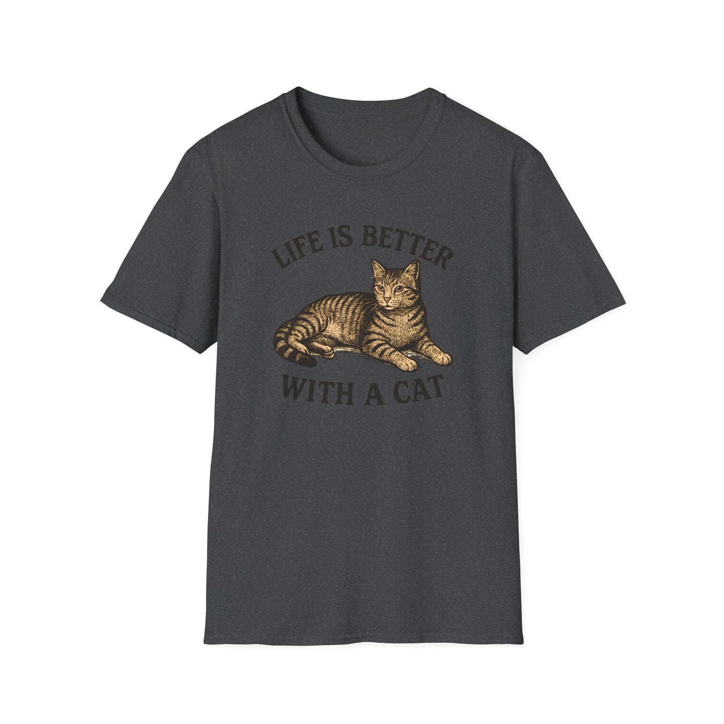 Cat With Slogan T-Shirt