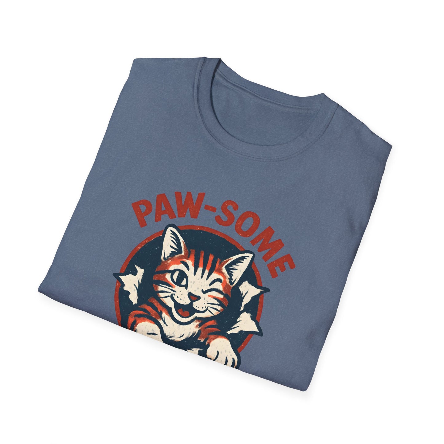 Pawsome Cat Logo T-Shirt