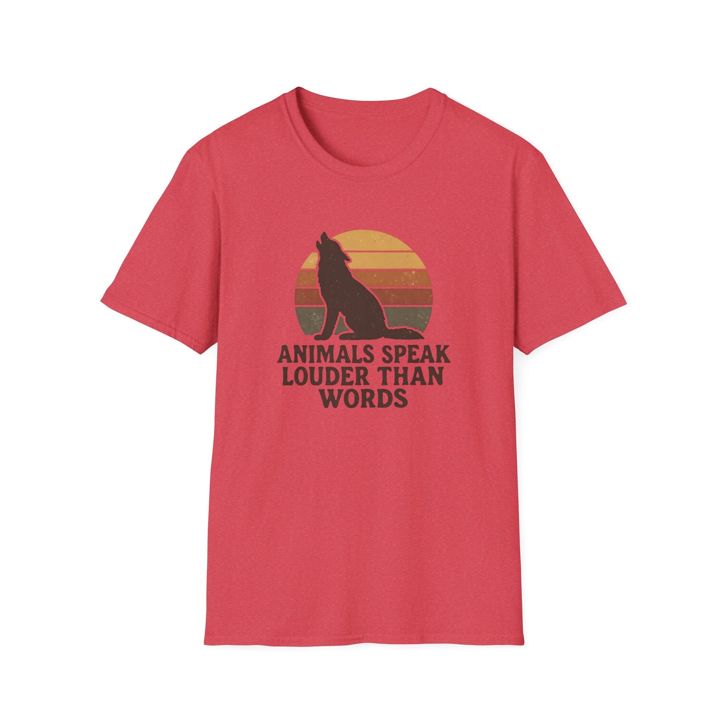 Wolf Silhouette at Sunset T-Shirt