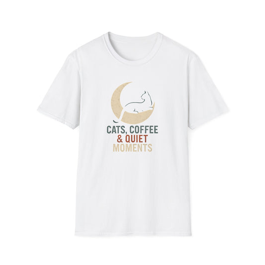 Cats Coffee Quiet Moments T-Shirt